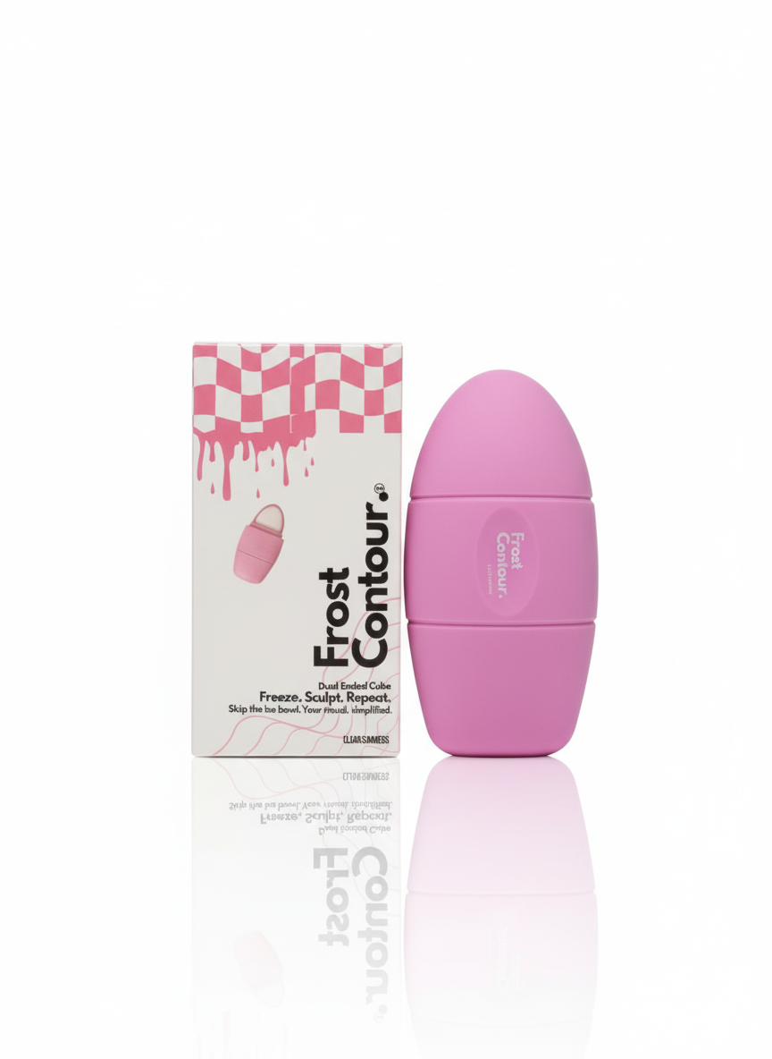 Frost Contour Ice Roller in Pink