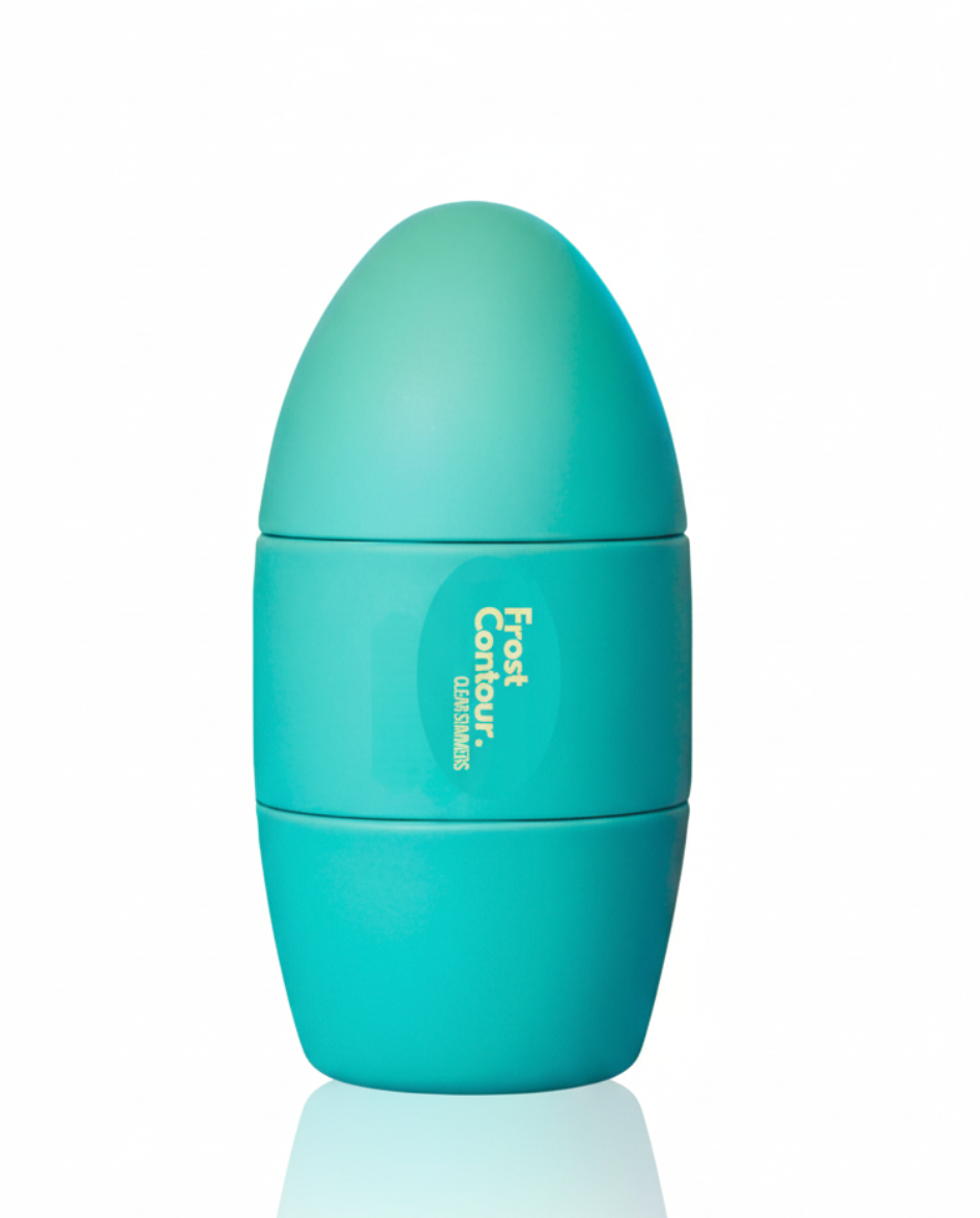 Frost Contour Ice Roller in Blue Green