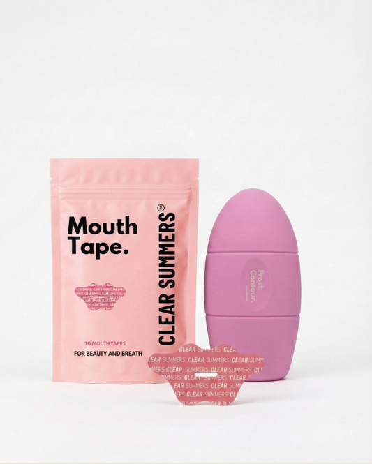 Clear Summers Mouth Tape + Ice Roller Duo