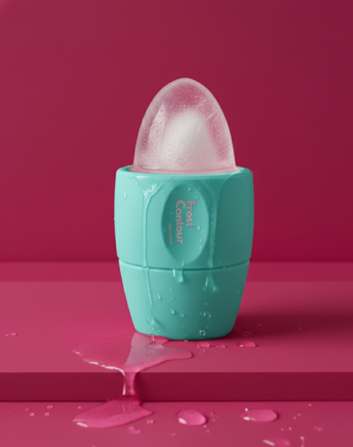 Frost Contour Ice Roller in Blue Green